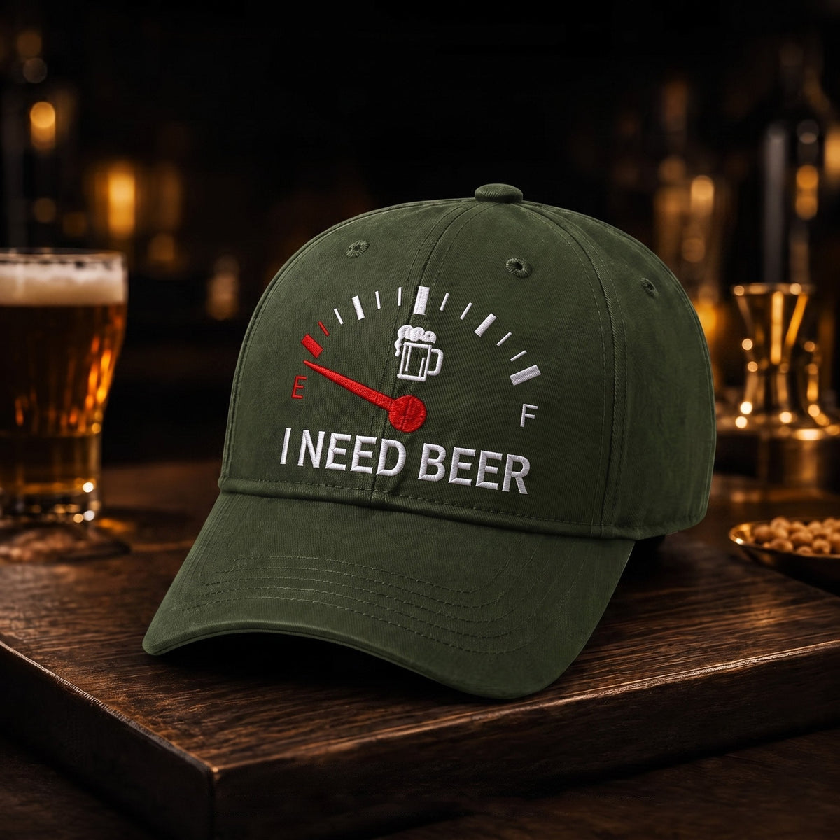 🍺 'I NEED BEER' embroidered baseball cap – Unisex commemorative cap 🧢