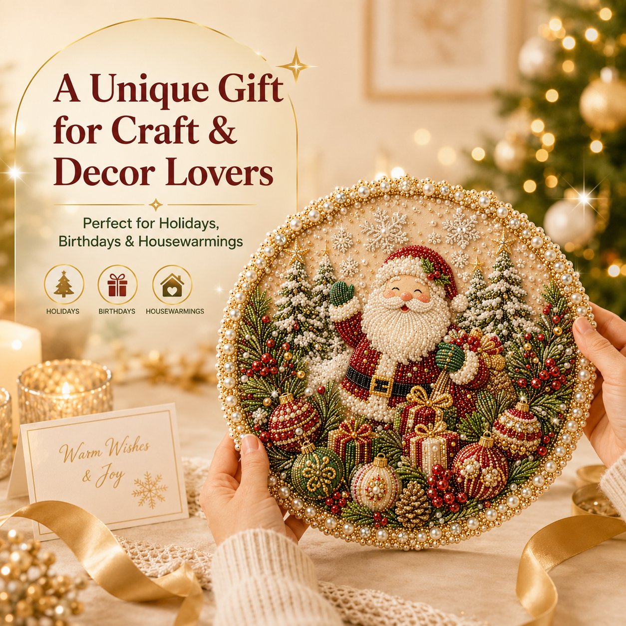 ✨ Four Seasons & Holiday Pearl Art Hanging Wreath Kit 💎