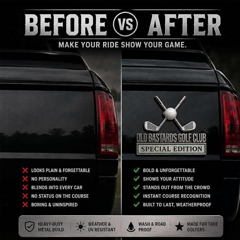 Old Bastards Golf Club Special Edition Car Badge