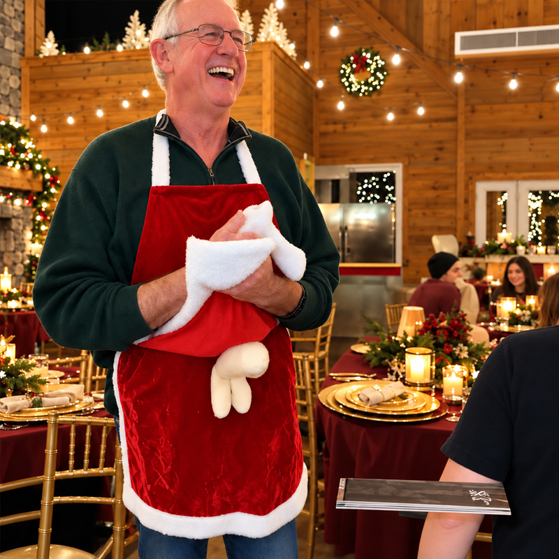 Santa Costume Kitchen Apron