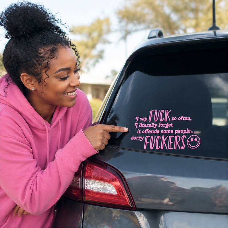 😈🖤 "I Say F*ck SO OFTEN" Funny Car Decal