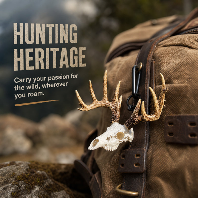 Mini Whitetail Deer Skull & Antler Display
