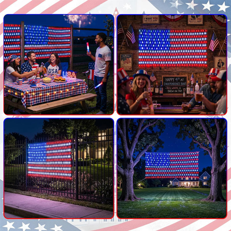250th Anniversary American Flag LED Light