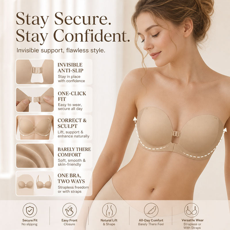 Front Closure Push-Up Bra