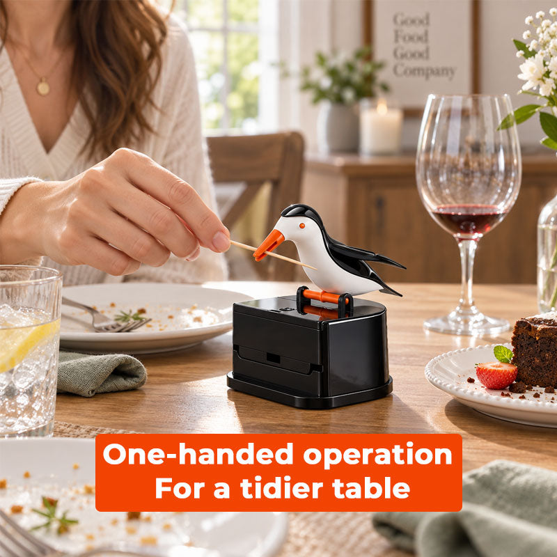 Bird Push-Button Automatic Toothpick Dispenser – Creative Desktop Toothpick Holder