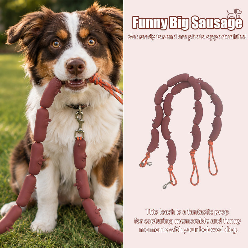 Funny Big Sausage String Dog Leash