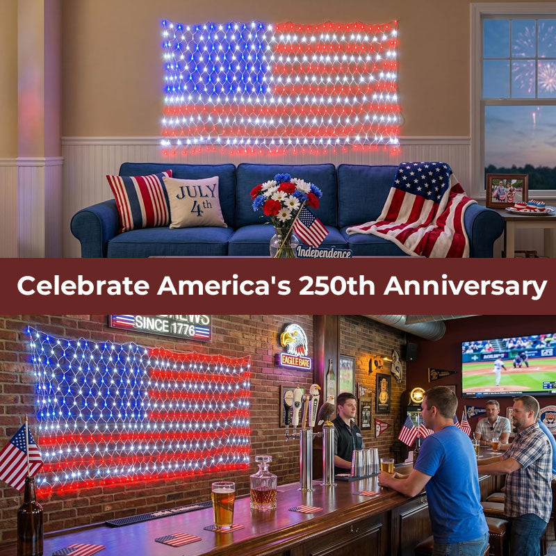 250th Anniversary American Flag LED Light