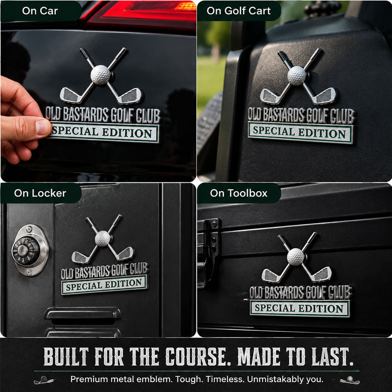 Old Bastards Golf Club Special Edition Car Badge
