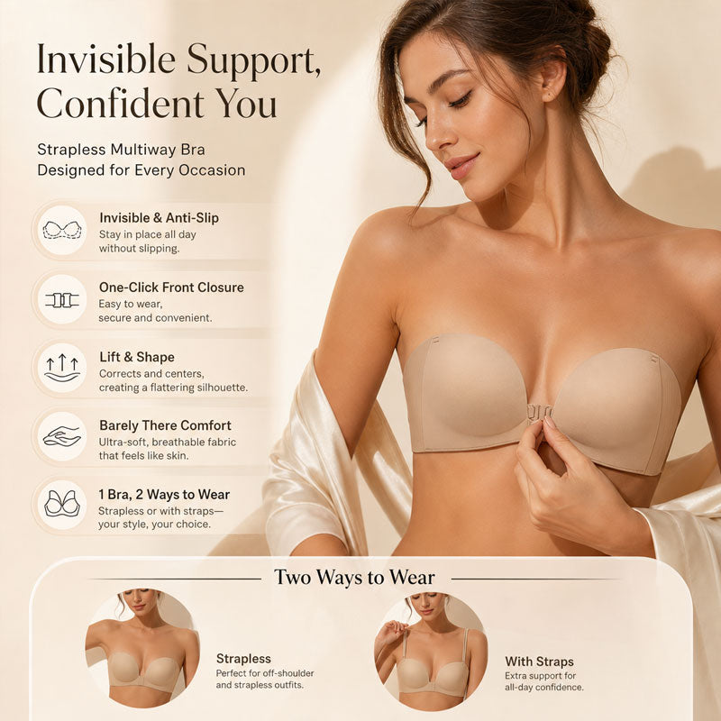 Front Closure Push-Up Bra