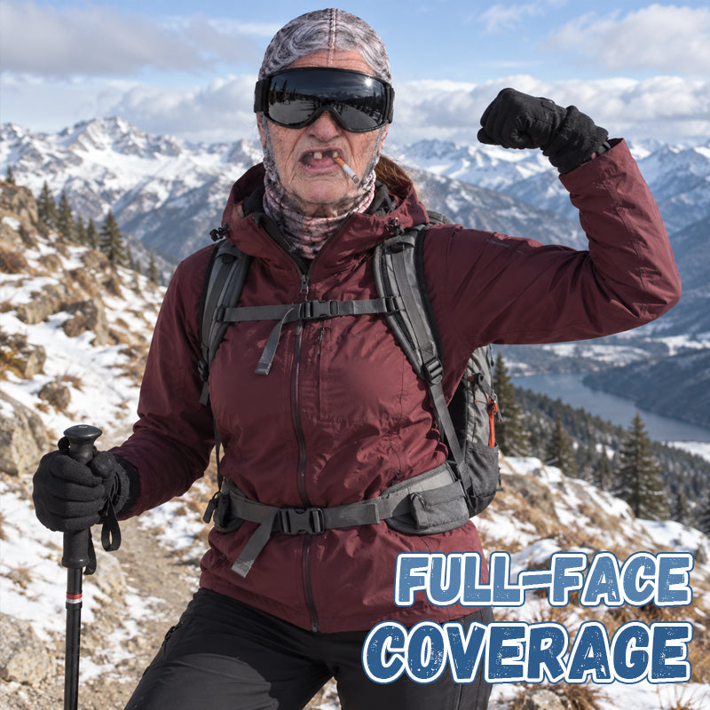 Funny Realistic Face Ski Mask – Hilarious Winter Party Gear for Outdoor Groups