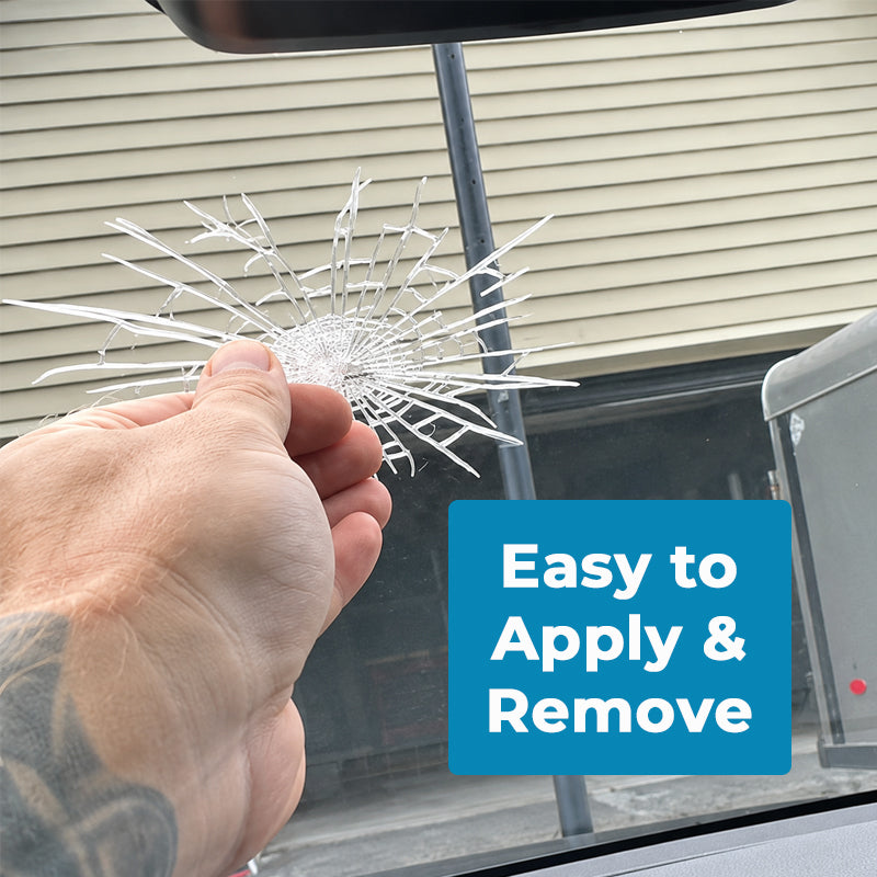 💥 3D Car Window Shatter Prank Decal