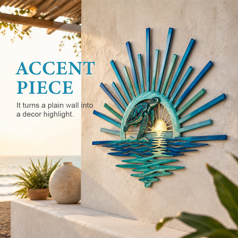 Sunset series ocean wall decoration