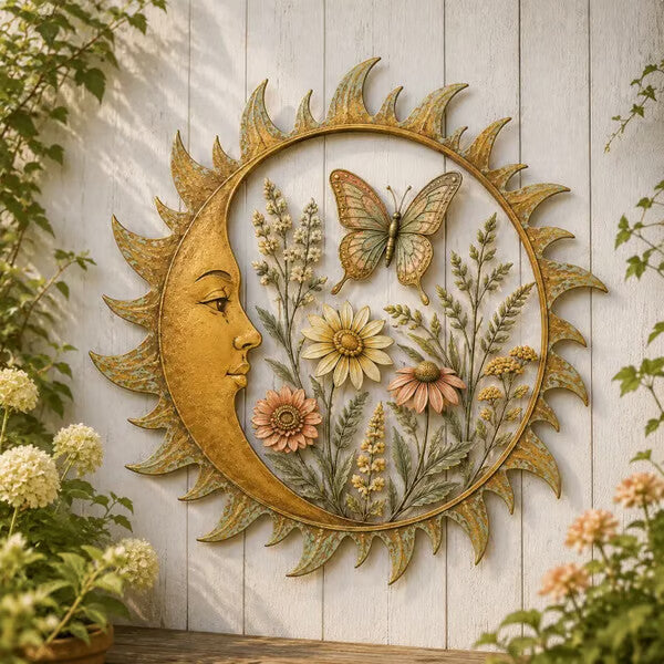 🌞 Vintage Sun Garden Wall Decor Collection