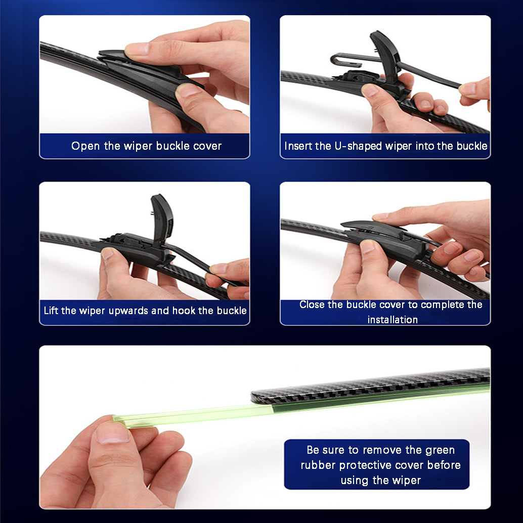❄🎄New Year's Special 2025⛄🔔 Carbon Fiber Boneless Silent Windshield Wipers