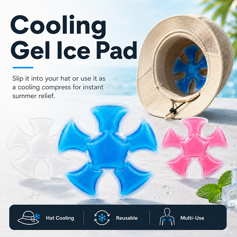❄️ Wearable Cooling Gel Insert – Comfort in Hat & For the Whole Body 🧢💙