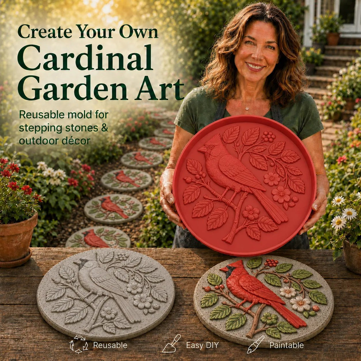 💥 LAST DAY 49% OFF - Reusable Animal-Themed Garden Art Mold – Bring Nature to Life in Your Garden