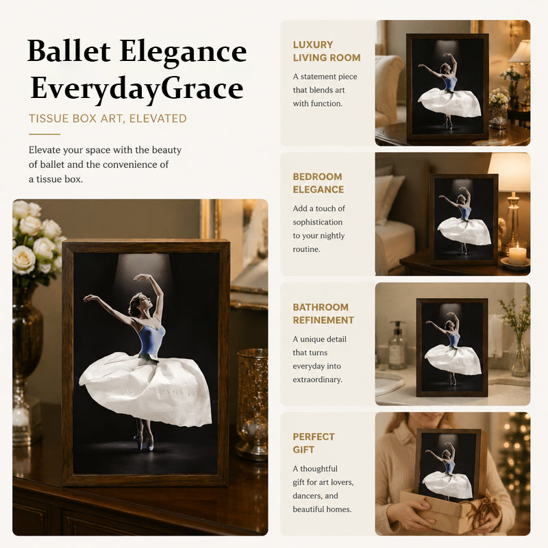🔥50%OFF🔥Elegant Ballet Dancer Tissue Box Holder