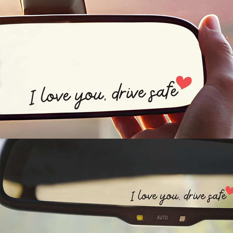„I Love You Drive Safe“ Mirror stickers