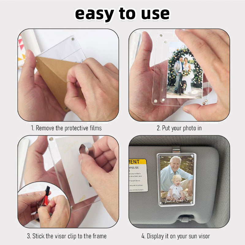 Car Sun Visor Photo Holder
