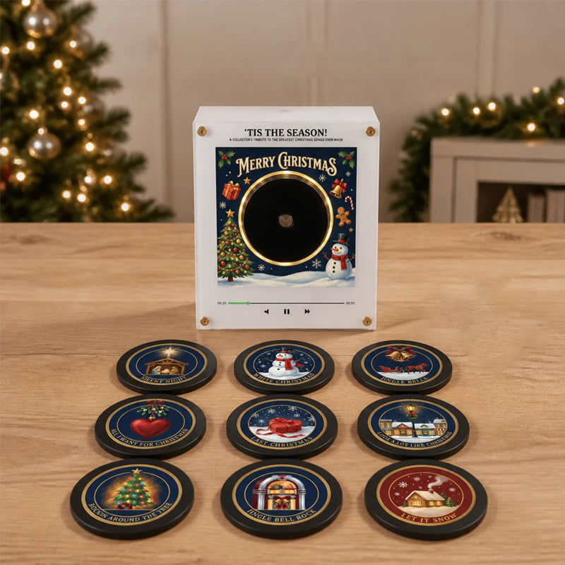 Christmas Music Refrigerator Stickers | 9 Classic Christmas Songs Interactive Holiday Decor