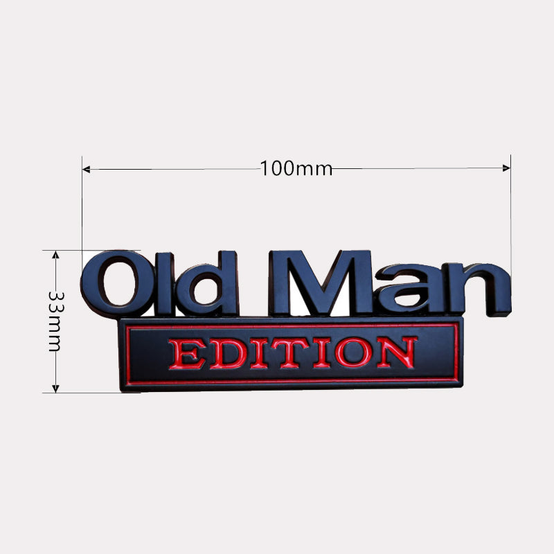 🚗 Old Man Edition-Auto-Emblem