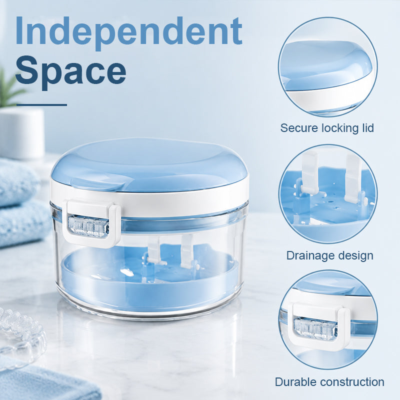 Portable Aligner & Retainer Cleaning Storage Case