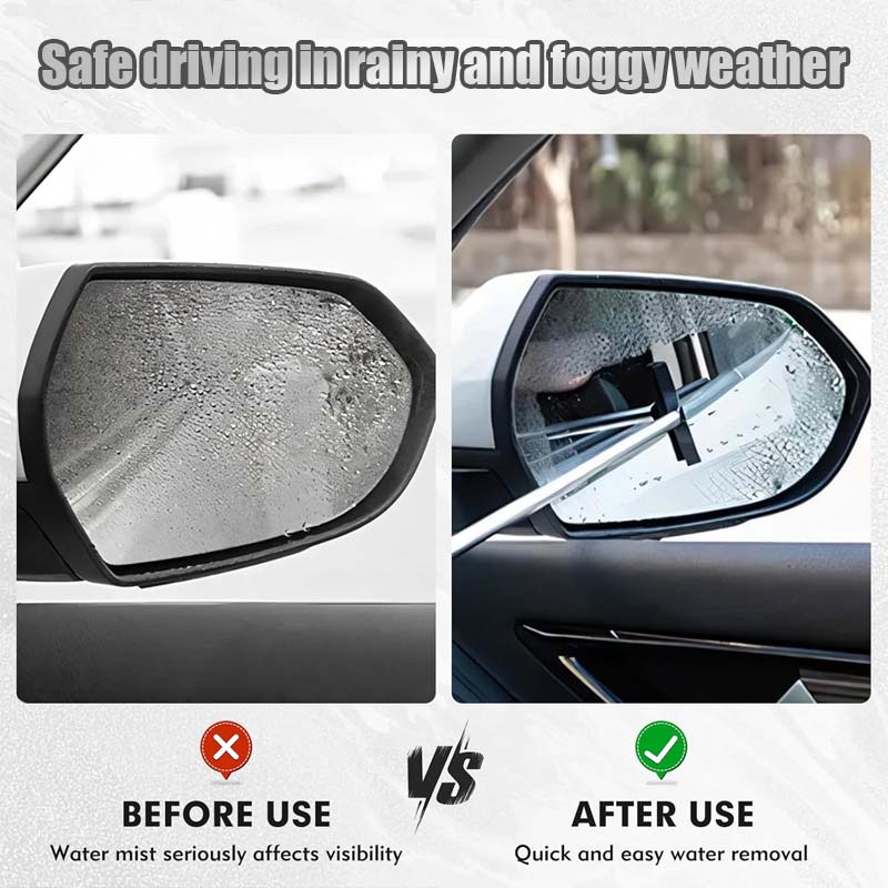 Retractable Rearview Mirror Wiper