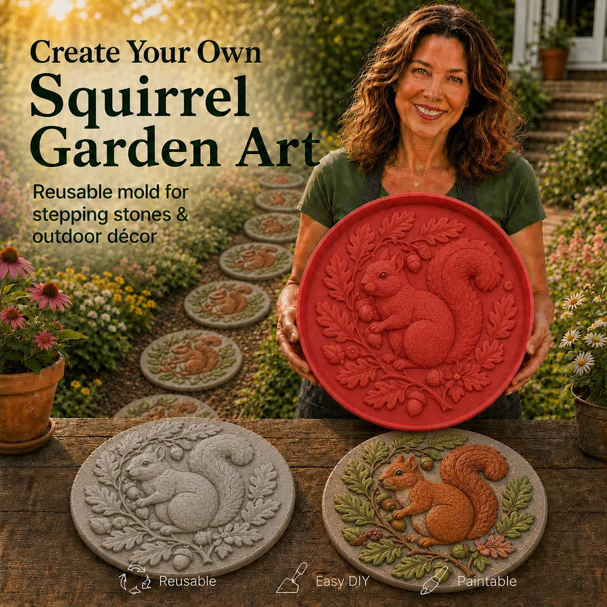 💥 LAST DAY 49% OFF - Reusable Animal-Themed Garden Art Mold – Bring Nature to Life in Your Garden