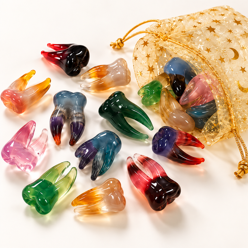 Colorful Quirky Tooth Decorations