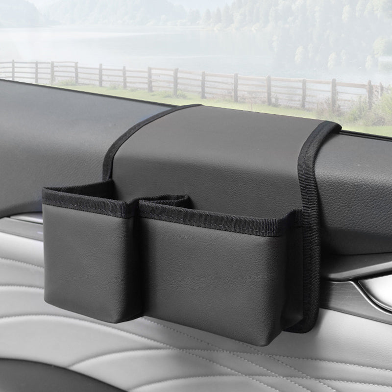 Car Side Door Storage Bag, Multi-functional Phone Key Holder, Foldable Cup Holder, Car Window Hanging Pouch