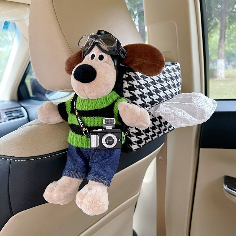 Cute Dog Car Tissue Holder