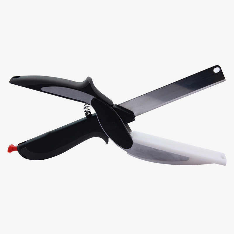 Smart 2-in-1 Kitchen Cutter: Multifunctional Vegetable Chopper & Scissor Board