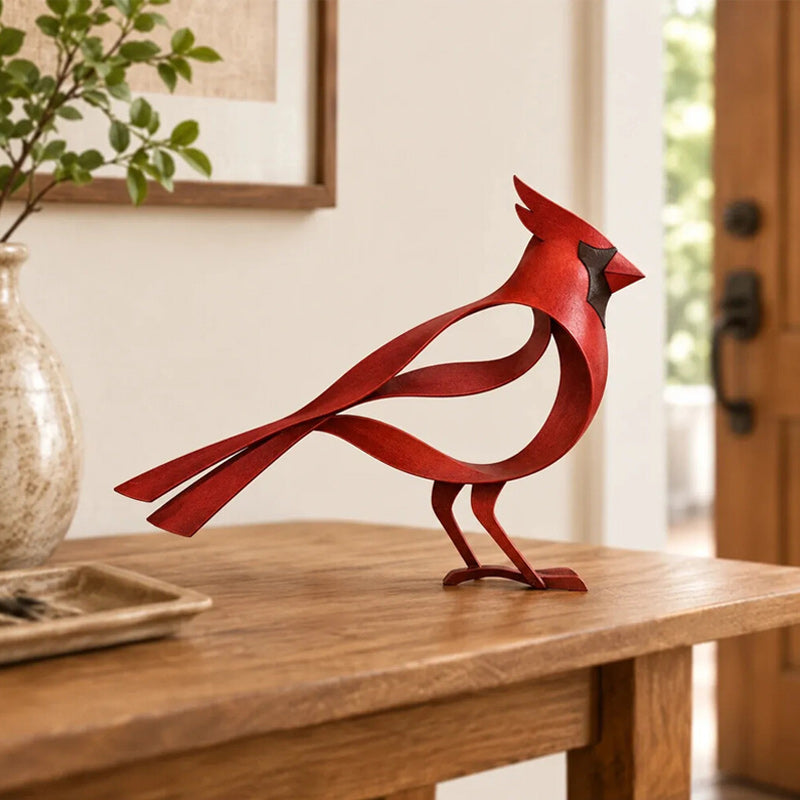 Metal Bird Sculpture for Home Decor