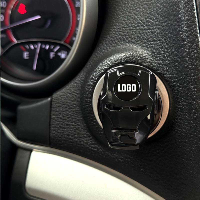 Premium Metal Push-to-Start Button Cover | Hero Edition