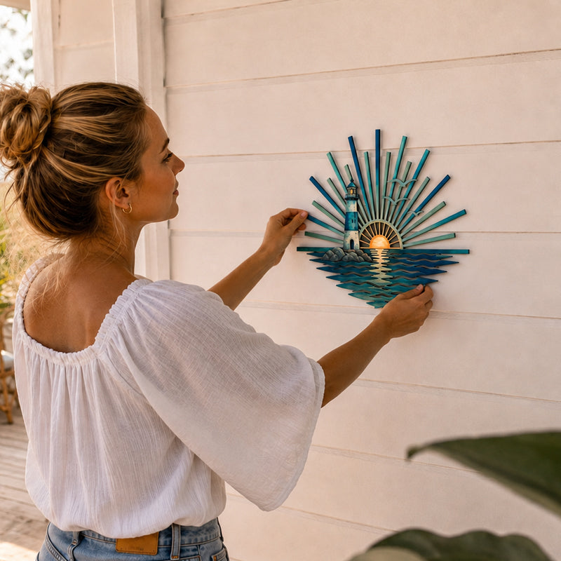 Sunset series ocean wall decoration