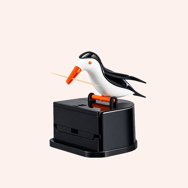 Bird Push-Button Automatic Toothpick Dispenser – Creative Desktop Toothpick Holder