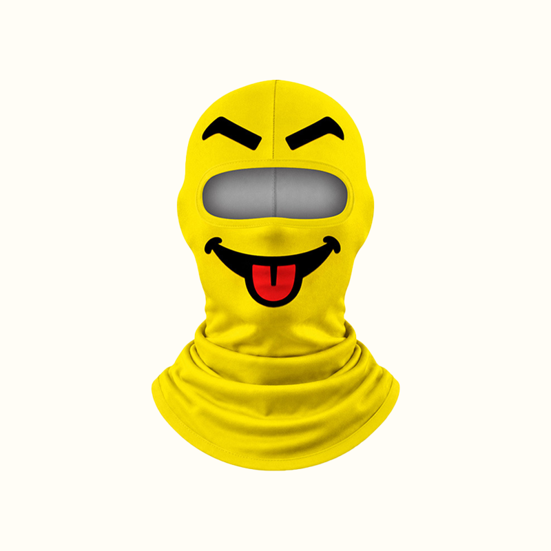 😂 Funny Emoji Fleece Balaclava – Warm Winter Face Mask