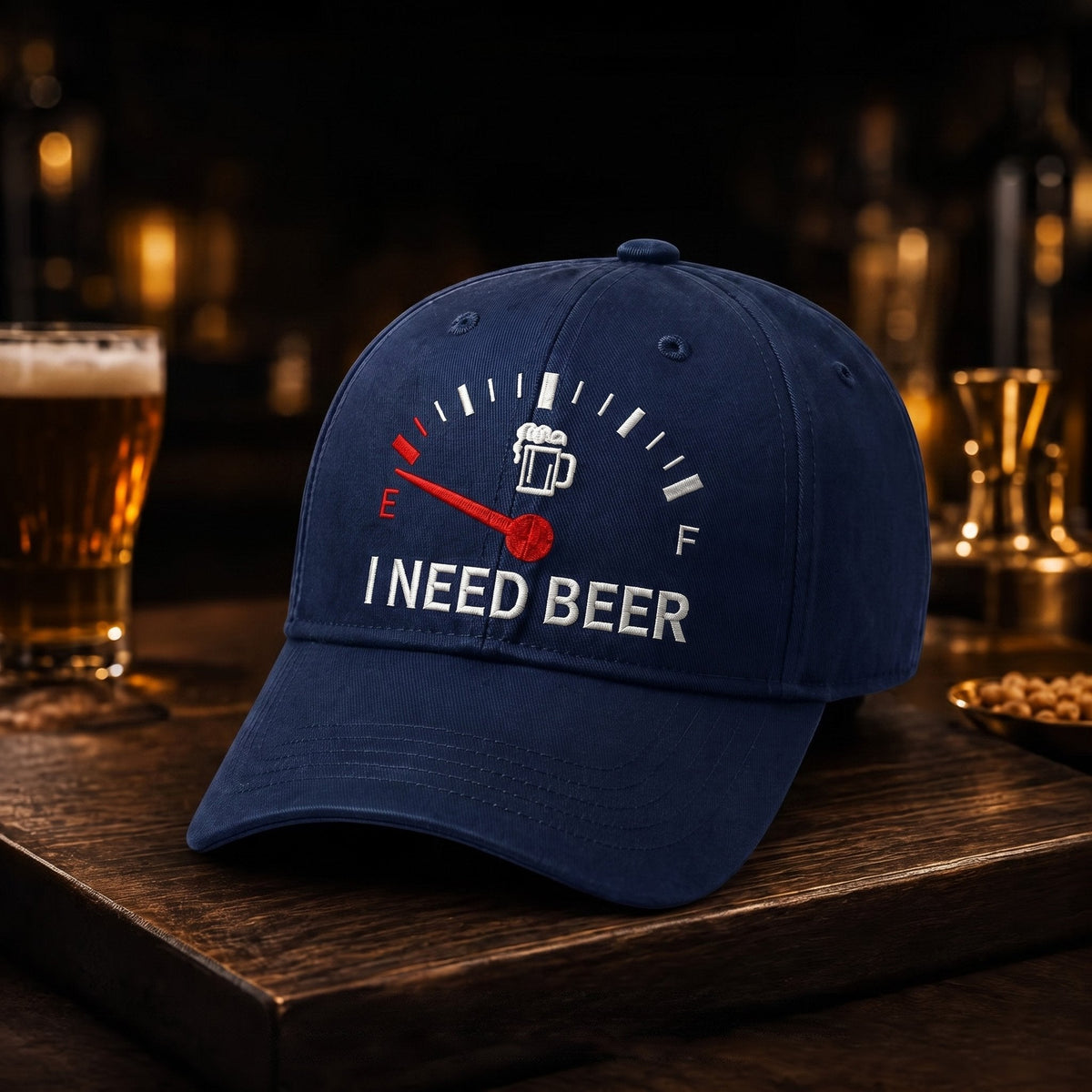 🍺 'I NEED BEER' embroidered baseball cap – Unisex commemorative cap 🧢
