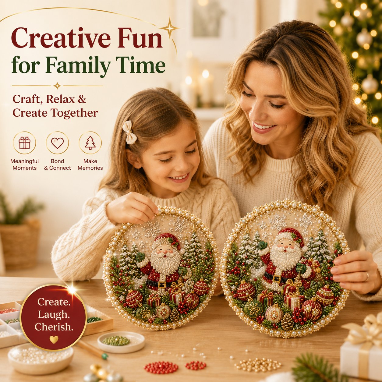 ✨ Four Seasons & Holiday Pearl Art Hanging Wreath Kit 💎