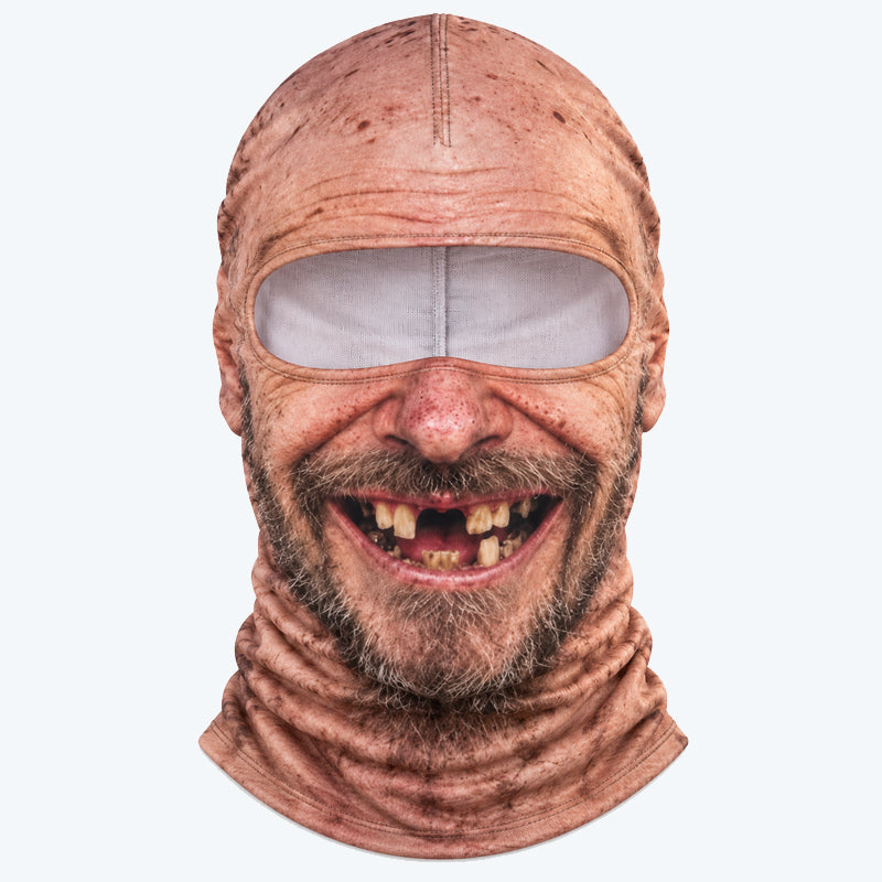 Funny Realistic Face Ski Mask – Hilarious Winter Party Gear for Outdoor Groups