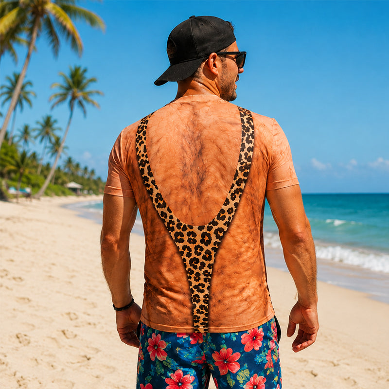 😂 Wait… Is That Real?! Funny Faux Fur Back T-Shirt