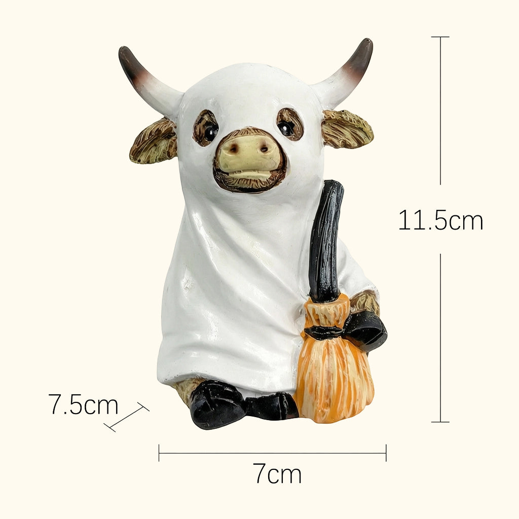 Halloween Highland Cow Resin Ornaments