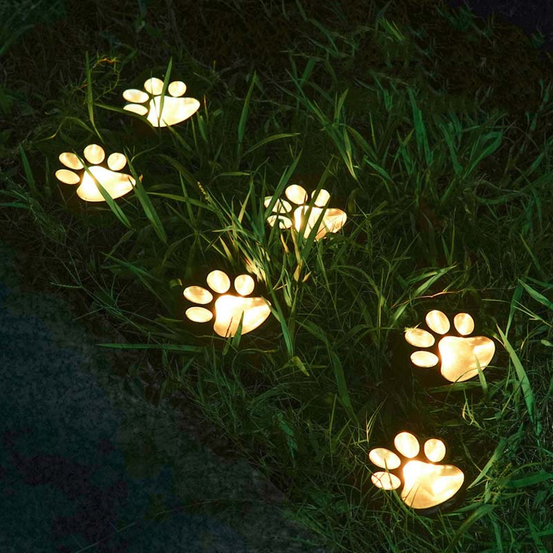 Solar-Powered Cat Paw Lamp