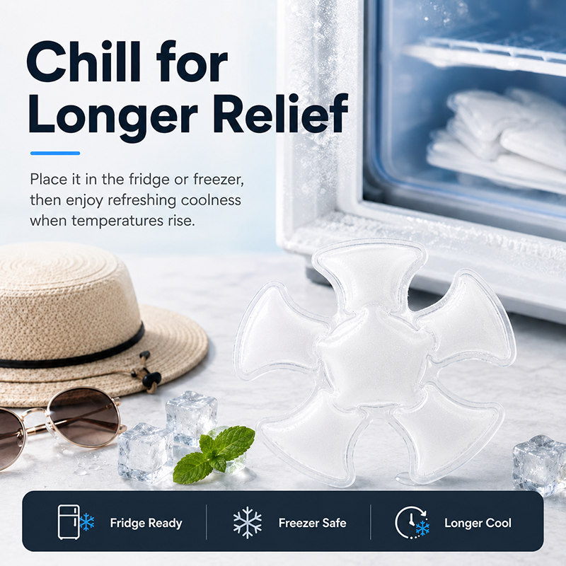 ❄️ Wearable Cooling Gel Insert – Comfort in Hat & For the Whole Body 🧢💙