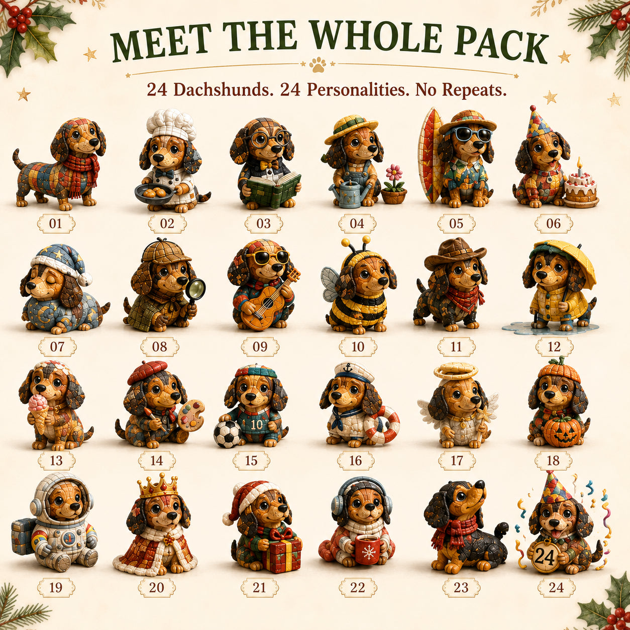 🎄🐾 2026 Dachshund Advent Calendar – 24 Days of Wiener Dog Joy