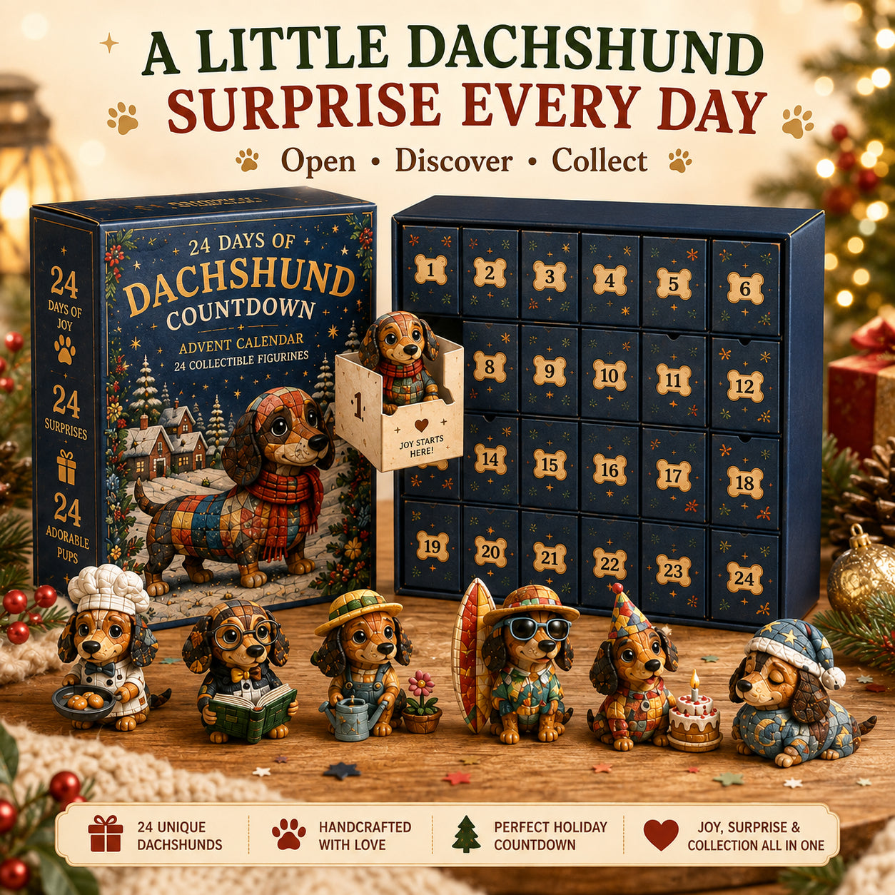 🎄🐾 2026 Dachshund Advent Calendar – 24 Days of Wiener Dog Joy
