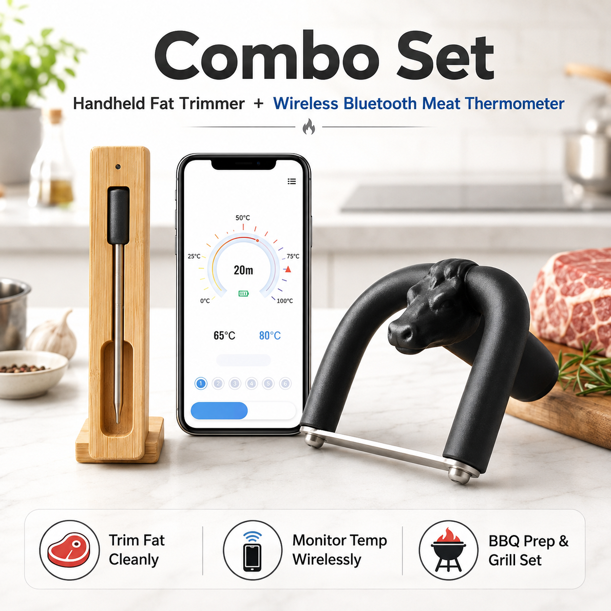 🥩 Handheld Beef and Pork Fat Remover