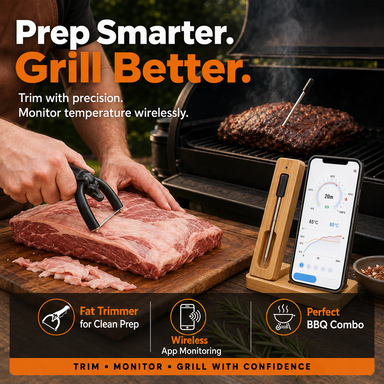 🥩 Handheld Beef and Pork Fat Remover