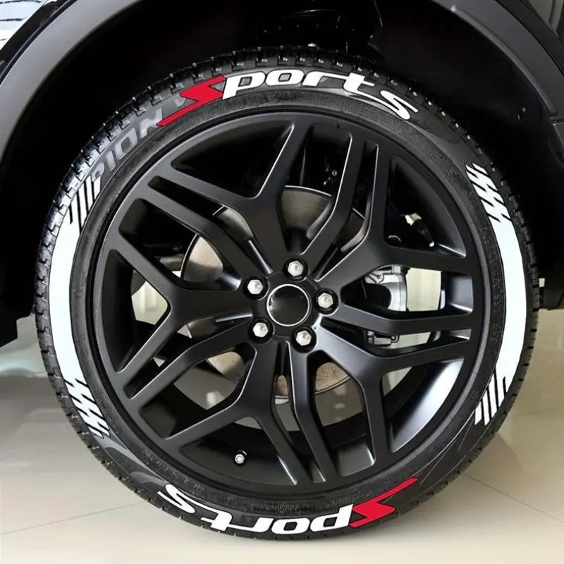 🔥 4PCS 3D Tire Lettering Stickers | Waterproof Universal Wheel Sidewall Decals