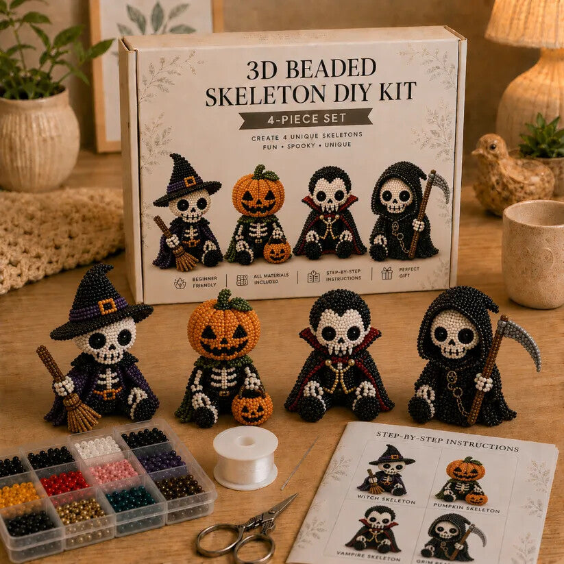 🔥Last Day 50% OFF 💀 3D Beaded Skeleton DIY Kit